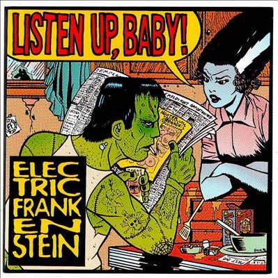 Electric Frankenstein - Listen Up, Baby! - Import Transparent Yellow/Red Splatter Vinyl LP Record Limited Edition