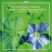Elizabeth Wallfisch - G.P.Telemann: Complete Violin Concertos Vol.4 - Import CD