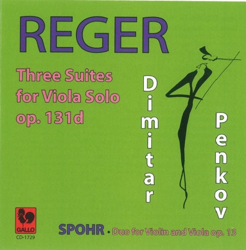 Dimitar Penkov - Reger, Max :Reger Viola Suites Nos.1, 2, 3, Spohr Duo Op.13 - Import CD