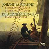 Duo Crommelynck - Brahms: Symphony No. 4 Op.98, Symphony No. - Import CD