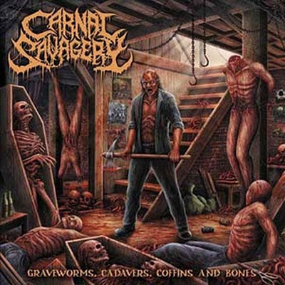 Carnal Savagery - Graveworms, Cadavers, Coffins And Bones - Import CD
