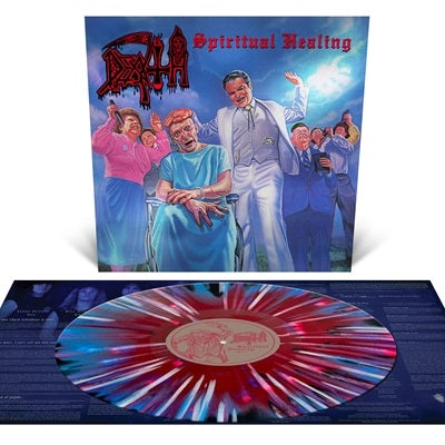 Death - Spiritual Healing - Import Red, Cyan and Black Merge with Splatter Vinyl LP Record