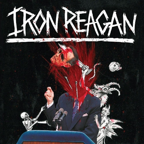 Iron Reagan - The Tyranny of Will - Import White with Splatter Vinyl LP Record