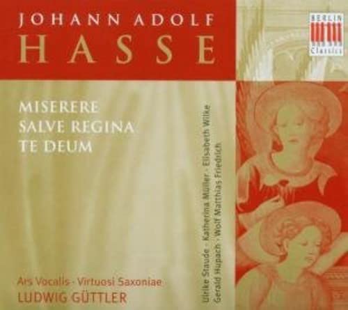 Hasse (1699-1783) - Miserere, Salve Regina: Guttler / Virtiosi Saxoniae, Etc - Import CD