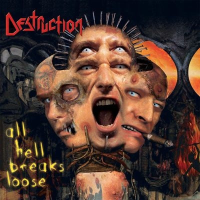 Destruction - All Hell Breaks Loose - Import Tears Of Blood Dotted Splatter Vinyl 2 LP Record Limited Edition