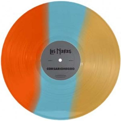 Los Natas - Corsario Negro - Import 3 Color Striped Orange / Baby Blue / Yellow Vinyl LP Record Limited Edition