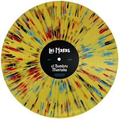 Los Natas - El Hombre Montana - Import Yellow Transparent Back + Splatter In Blue / Black / Red Vinyl LP Record Limited Edition