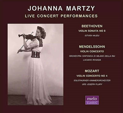 Johanna Martzy  - Live Concert Performances - Import CD
