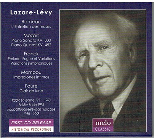 Razal Levvi - "Lazare Levy : Mozart Piano Quintet, Franck Symphonic Variations, Rameau, Mozart, Mompou, Faure (1950-63)" - Import CD