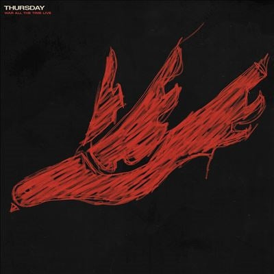 Thursday - War All The Time Live - Import Opaque Red In Clear/Black In Clear Vinyl 2 LP Record