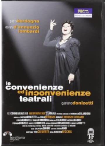 Donizetti (1797-1848) - Le Convenienze ed Inconvenienze Teatrali : Recchia, Clemente / G.Rossini SO, Lombardi, Bordogna, etc (2009 Stereo) - Import DVD