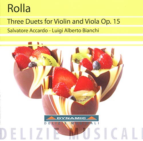 Rolla, Alessandro (1757-1841) - 3 Duos For Violin & Viola: Accardo(Vn)Bianchi(Va) - Import CD
