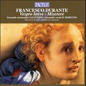 Durante / Sagittario Instumental Ensemble / Acciai - F.Durante: Vespro Breve, Miserere; A.Maione: Toccata No.2; G.M.Trabaci: Ricercare Secondo Tono con Quattro Fughe - Import CD