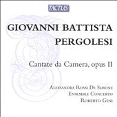Pergolesi / Rossi De Simone / Ens Concerto / Gini - Pergolesi: Cantate da Camera opus II - Import CD
