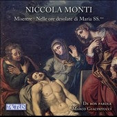 Monti, Niccola / Giacintucci, Marco - Monti , Niccola (1767-1838) Miserere / Nelle Ore Desolate Di Maria Sanctissima: Giacintucci / De Bon Parole - Import CD