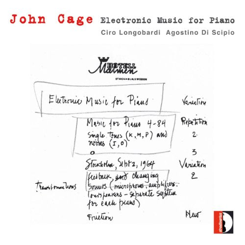 Cage, John (1912-1992) - Electronic Music For Piano: Longobardi(P)Di Scipio(Computer) - Import CD