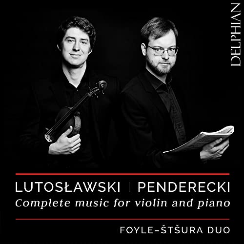 Penderecki, Krzysztof  (1933-2020) - Penderecki Violin Sonatas Nos.1, 2, Lutoslawski Works for Violon & Piano : Foyle-Stsura Duo - Import CD