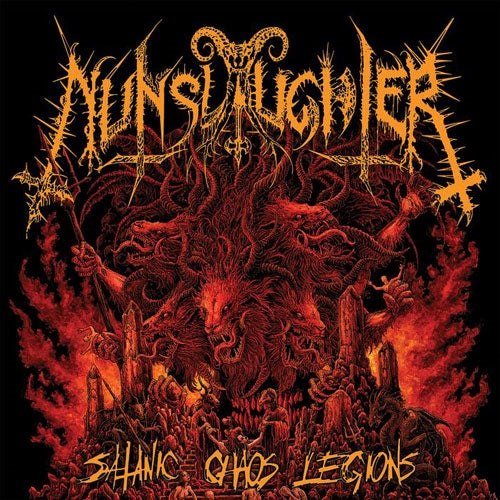 Nunslaughter - Satanic Chaos Legions - Import Orange Vinyl LP Record Limited Edition
