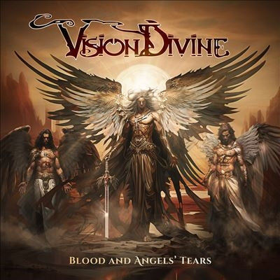Vision Divine - Blood And Angels' Tears - Import Red Marbled Vinyl LP Record Limited Edition