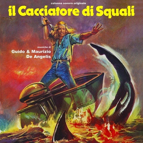 Guido & Maurizio de Angelis - Il Cacciatore Di Squali - Import Blue Colored Vinyl LP Recurd