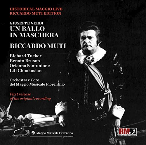 Verdi (1813-1901) - Un Ballo in Maschera : Muti / Maggio Musicale Fiorentino, Tucker, Bruson, Santunione, Chookasian, etc (1974 monaural)(2CD) - Import 2 CD