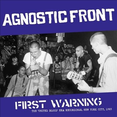 Agnostic Front - The 'United Blood'-Era Recordings. New York City. 1983 - Import White Blue Splatter Vinyl LP Record