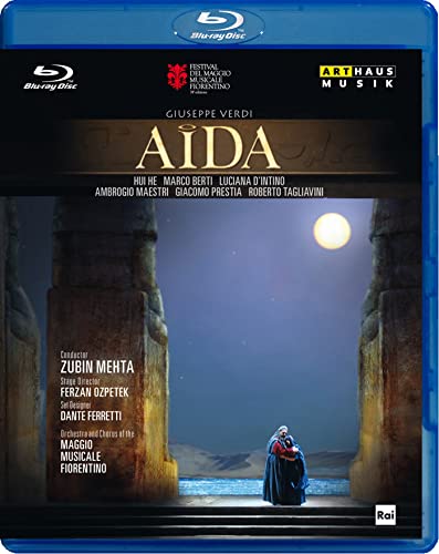 Verdi (1813-1901) - Aida : Ozpetek, Mehta / Maggio Musicale Fiorentino, Hui He, M.Berti, D'Intino, Maestri, etc (2011 Stereo) - Import Blu-ray Disc