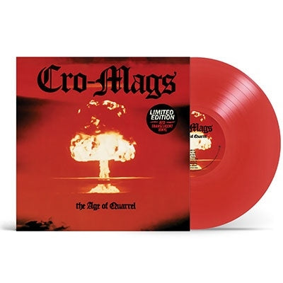 Cro-Mags - The Age Of Quarrel - Import Ruby Red Translucent Vinyl LP Record