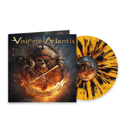 Visions Of Atlantis - Armada - An Orchestral Voyage - Import Orange Black Fire Splatter Vinyl LP Record Limited Edition