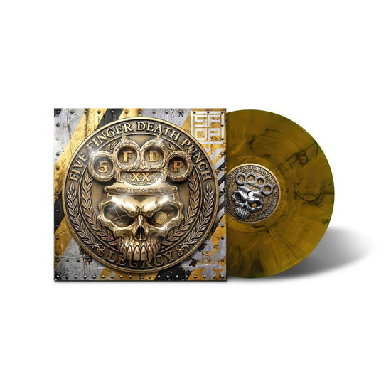 Five Finger Death Punch - Legacy (Indie Exclusive) - Import Amber Wave Vinyl LP Record