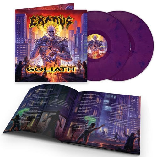 Exodus - Goliath - Import Viola Blue Marbled Vinyl 2 LP Record Limited Edition