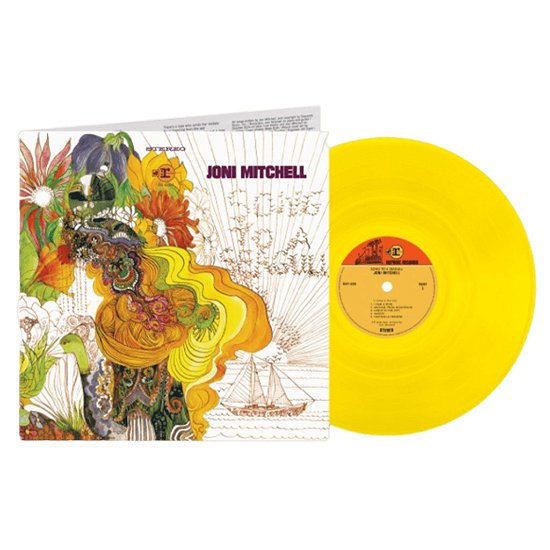 Joni Mitchell - Song To A Seagull - Import Yellow Vinyl LP Record