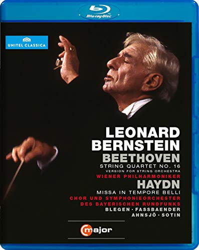 Beethoven (1770-1827) - Beethoven (Strings)String Quartet No.16, Haydn Mass No.7 : Leonard Bernstein / Vienna Philharmonic, Bavarian Radio Symphony Orchestra & Choir - Import Blu-ray Disc