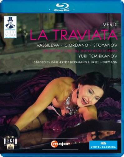 Verdi (1813-1901) - La Traviata : K-E & U.Herrmann, Temirkanov / Teatro Regio di Parma, Vassileva, M.Giordano, Stoyanov, etc (2007 Stereo) - Import Blu-ray Disc