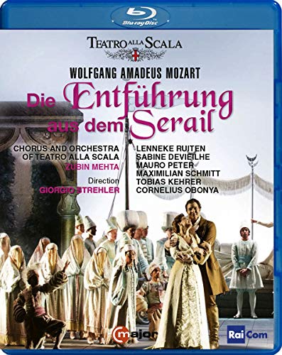 Mozart (1756-1791) - Die Entfuhrung aus dem Serail : Strehler, Zubin Mehta / Teatro alla Scala, Ruiten, Devieilhe, M.Peter, M.Schmitt, etc (2017 Stereo) - Import Blu-ray Disc