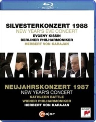 Herbert Von Karajan - New Year's Concert 1987 & New Year's Eve Concert 1988 - Import Blu-ray Disc
