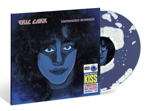 Eric Carr - Unfinished Business - Import Black Friday/Liquid Filled Dark Blue Vinyl LP Record