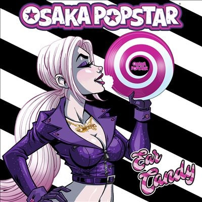 Osaka Popstar - Ear Candy (Variant Edition) - Import Red & White Swirl Bite Vinyl LP Record