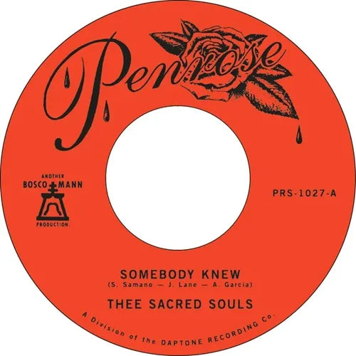 Thee Sacred Souls - Somebody Knew / We Don't Have to be Alone - Import 7-inch single Record