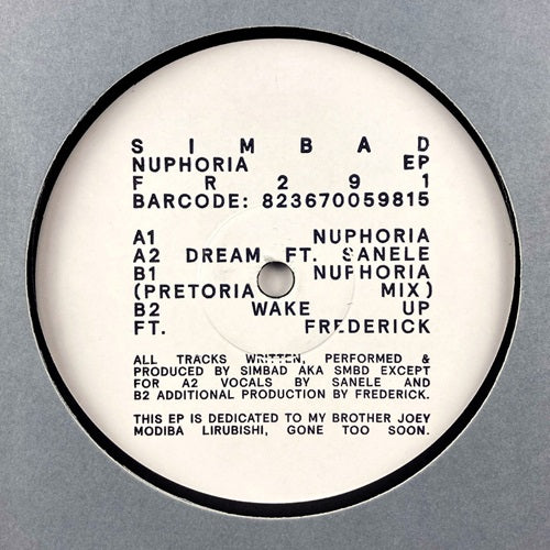 Simbad - Nuphoria Ep - Import Vinyl 12 inch Record