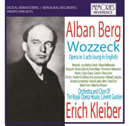 Berg (1885-1935) - Wozzeck(English): E.kleiber / Royal Opera House Walters Hannesson E.evans Wolkowsky - Import 2 CD