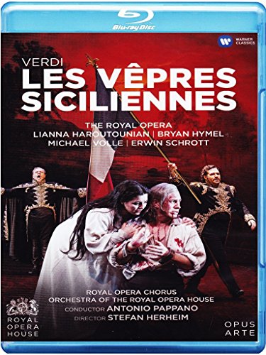 Verdi (1813-1901) - I Vespri Siciliani (French): Herheim, Pappano / Royal Opera House, Haroutounian, Hymel, Schrott, Volle, etc (2013 Stereo) - Import Blu-ray Disc