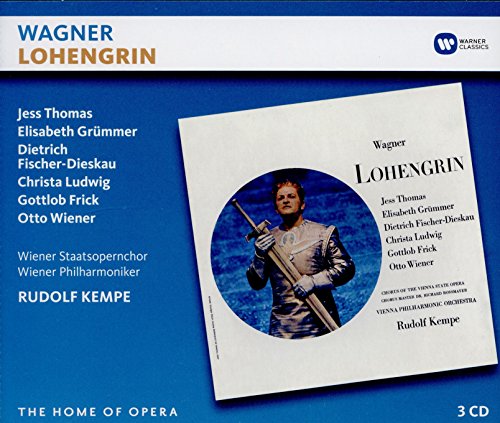 Wagner (1813-1883) - Lohengrin : R.Kempe / Vienna Philharmonic, J.Thomas, Grummer, F-Dieskau, C.Ludwig, Frick, etc (1962-63 Stereo)(3CD) - Import 3 CD