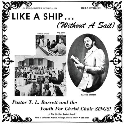 Pastor T.L. Barrett & The Youth For Christ Choir - Like A Ship (Without A Sail) - Import Splatter Vinyl LP Recurd Limited Edition