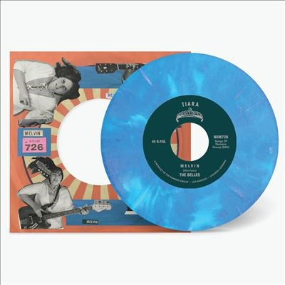Belles (Girls Garage) - Melvin B/W Come Back - Import Blue & White Marble Vinyl 7Inch Single Record