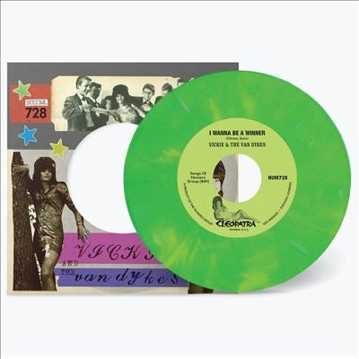 Vickie & The Van Dykes - I Wanna Be A Winner B/W Outcast - Import Peach & White Marble Vinyl 7Inch Single Record