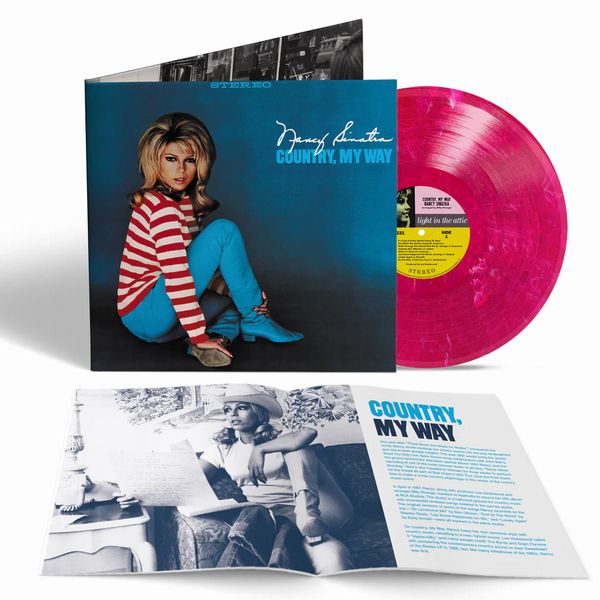 Nancy Sinatra - Country, My Way - Import Hello La Red & White Swirl Vinyl LP Record Bonus Track