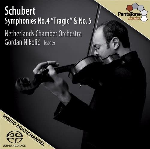 Schubert (1797-1828) - Symphonies Nos.4, 5 : Nikolic / Netherlands Chamber Orchestra - Import SACD Hybrid
