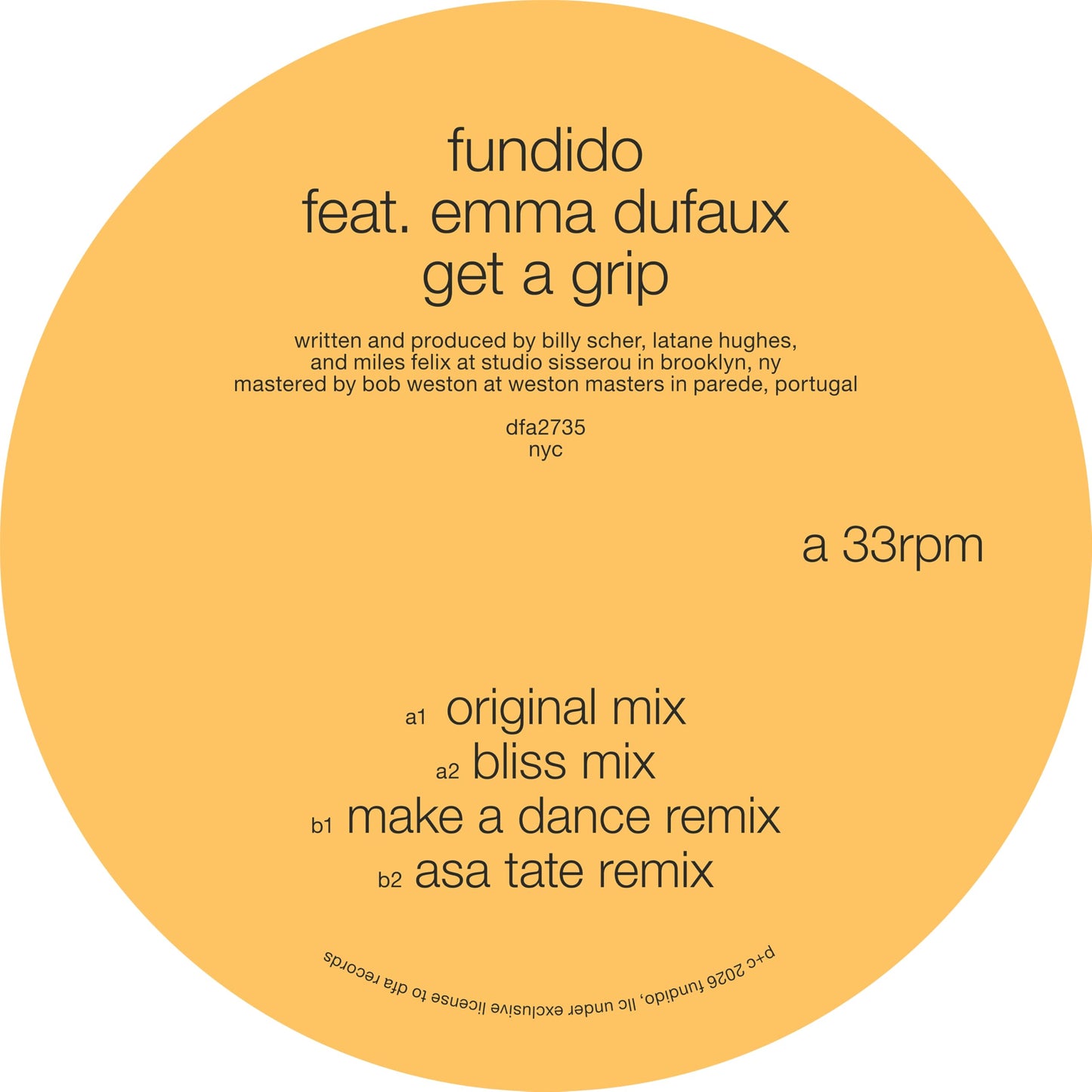 Fundido - Get A Grip - Import Vinyl LP Recurd