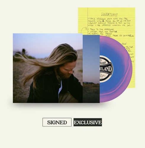 Sam Ryder - Heartland (Inc. Signed Lyric Sheet) - Import Pink & Blue Swirl Vinyl LP Record